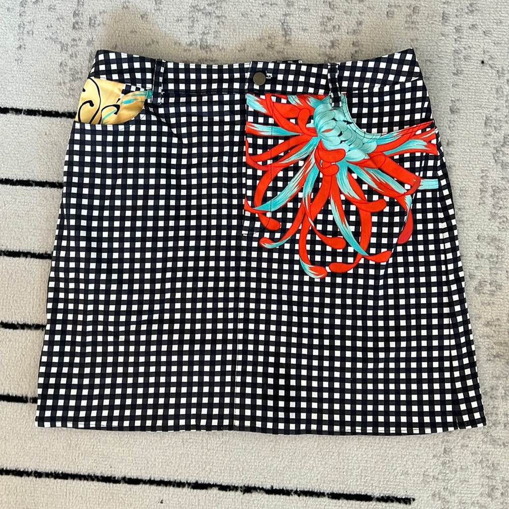 The Kit Gingham Mini Skirt